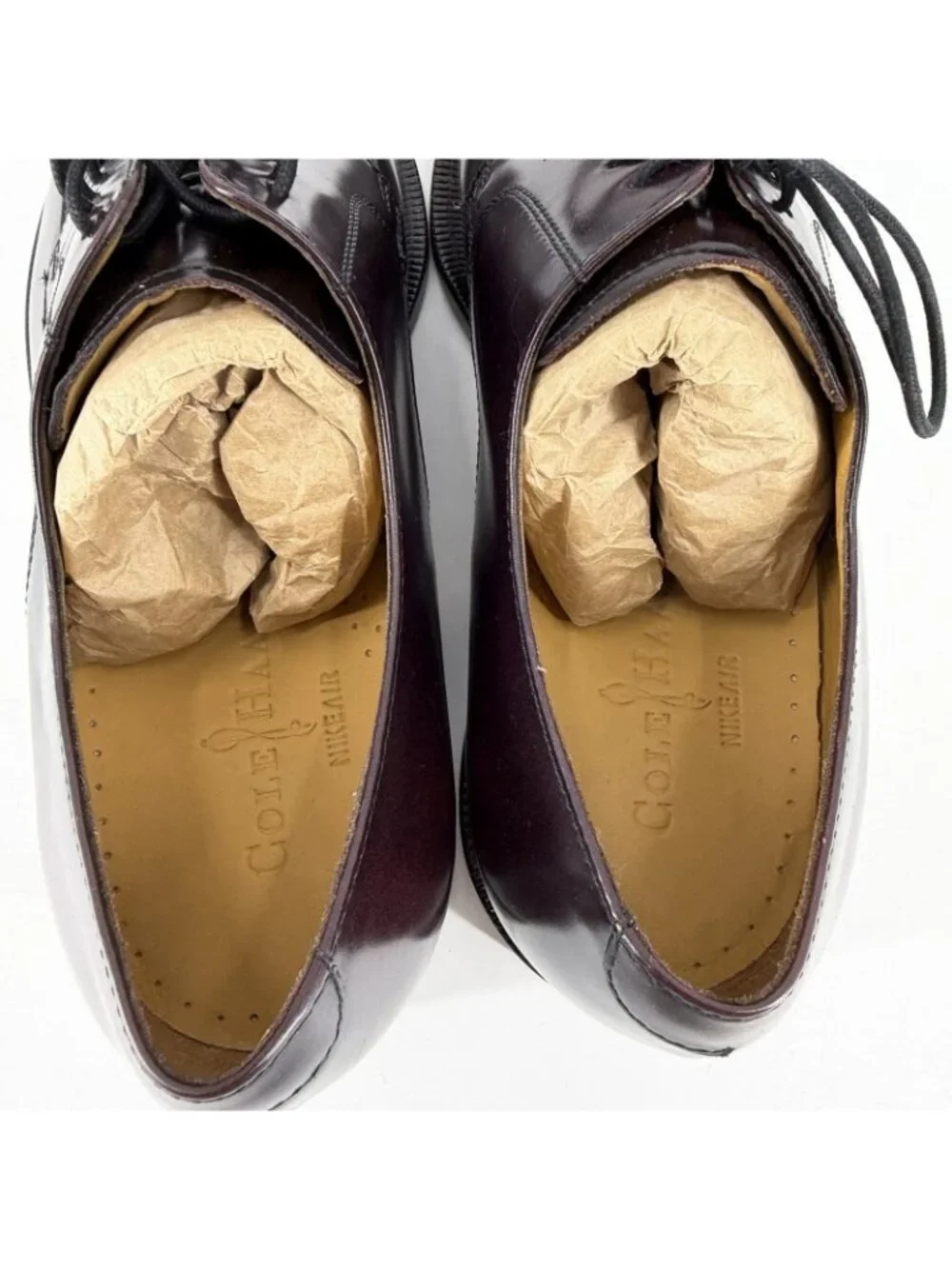 Men's Cole Haan  Air Carter Split-Toe Derby Shoes Mahogany Leather 10.5M
